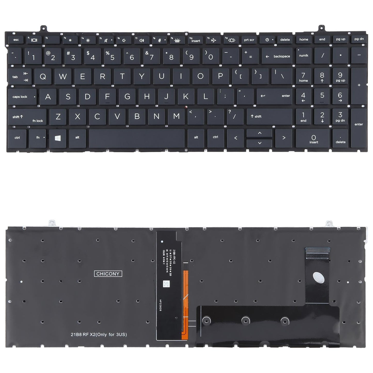 Backlit United States Keyboard For Hp Probook 450 And 455 G9 Series
