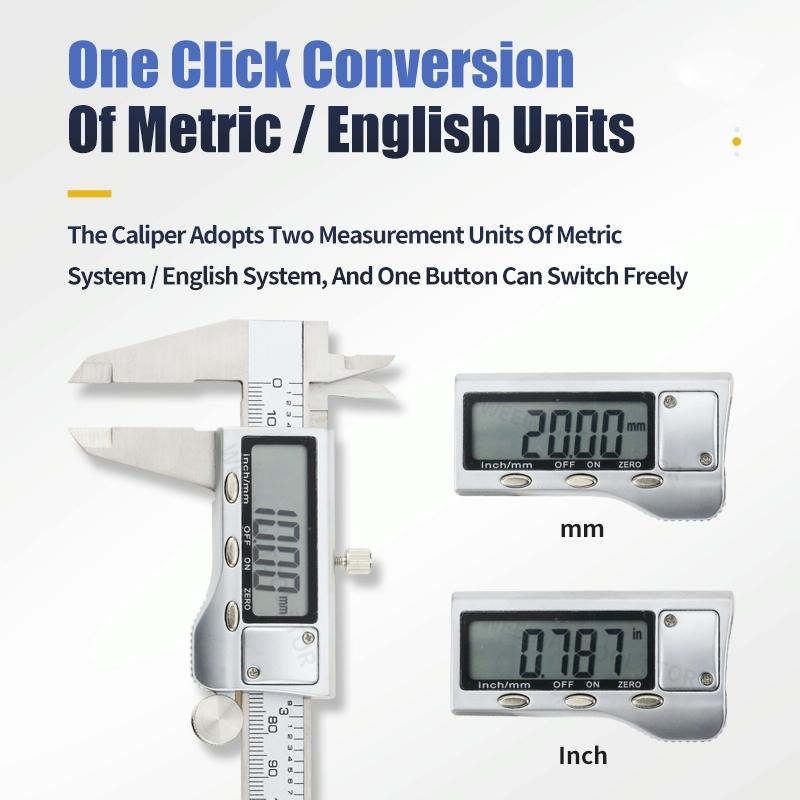 Digital Vernier Caliper With Lcd Display Measuring Tool