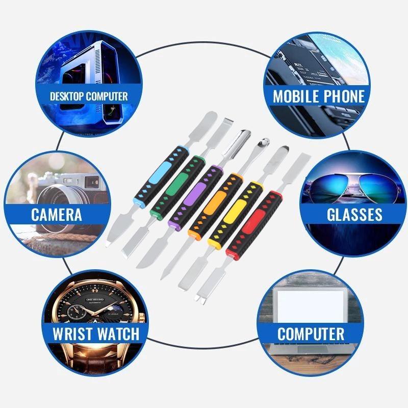 Universal Six In One Metal Crowbar Pry Tool For Lcd Screen Removal