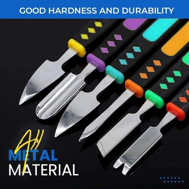 Universal Six In One Metal Crowbar Pry Tool For Lcd Screen Removal