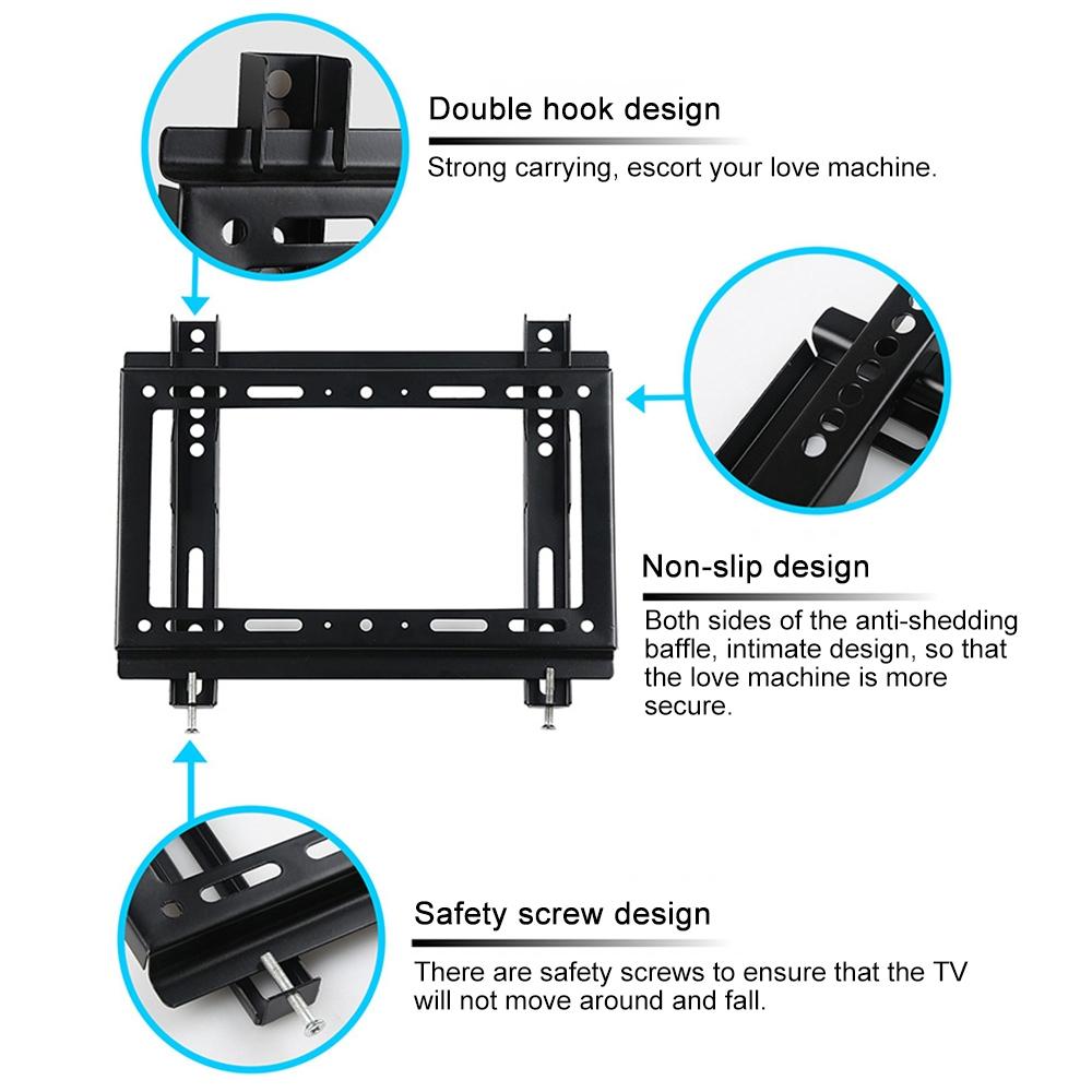 Universal Tv Wall Mount Bracket For Fourteen To Forty Two Inch Lcd Screens