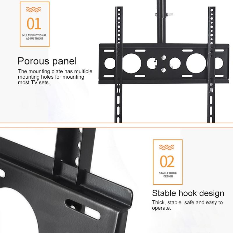 Single Screen Television Wall And Ceiling Mount For 32 To 65 Inch Displays
