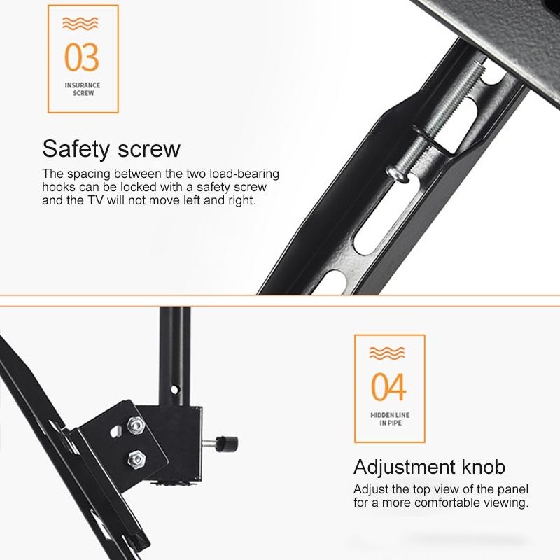 Single Screen Television Wall And Ceiling Mount For 26 To 60 Inch Displays