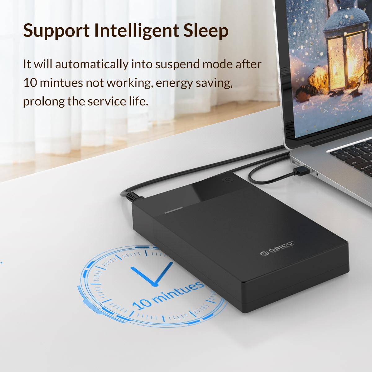 Three Point Five Inch Hard Drive Enclosure For Computers And Tablets