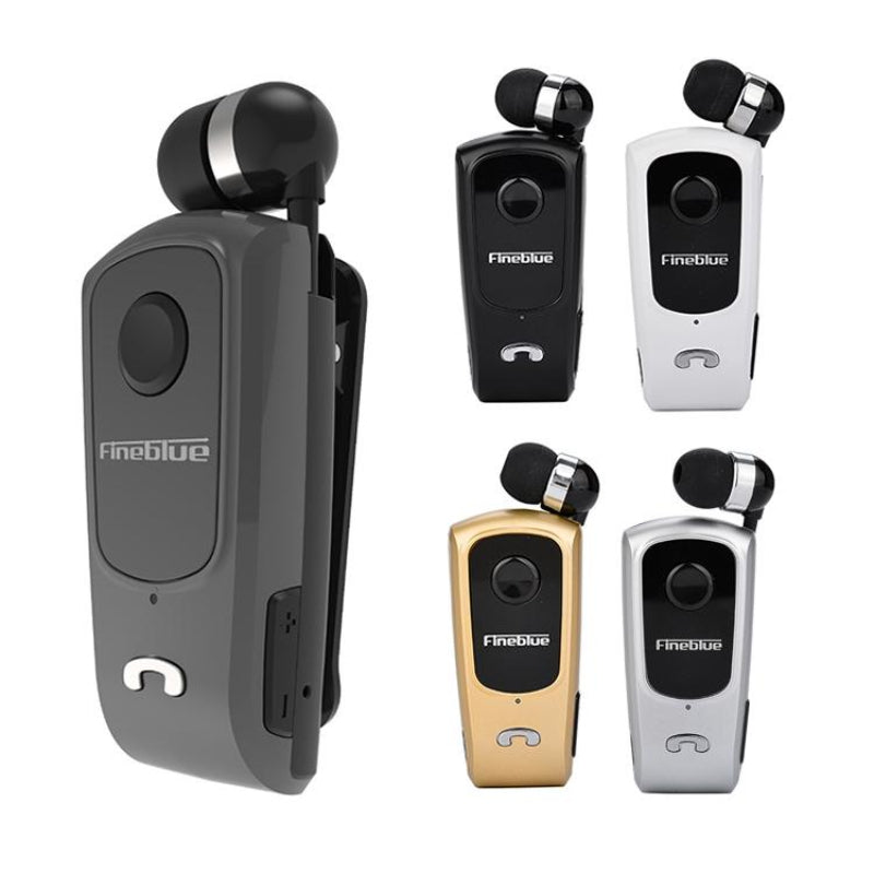Retractable Bluetooth Headset With Caller Vibration Reminder