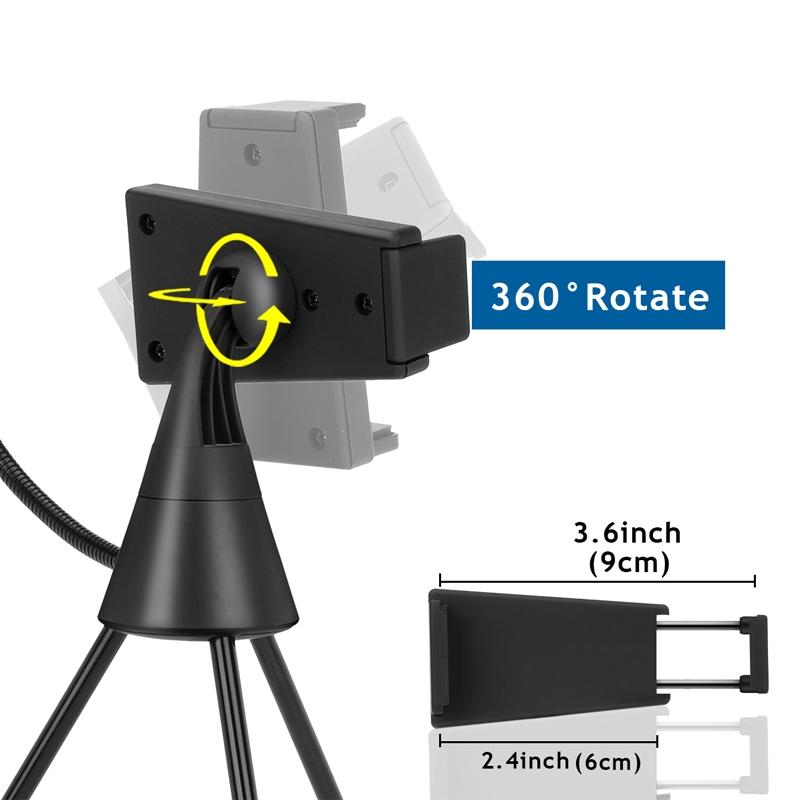 Dimmable Led Ring Light With Phone Tripod Stand For Mobile Photography