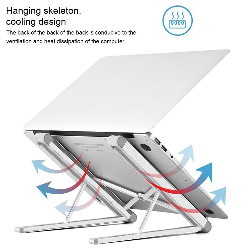 Foldable Aluminium Laptop Stand For Universal Compatibility And Ergonomic Use