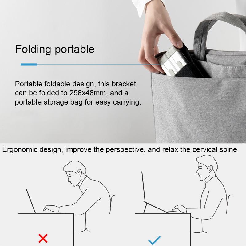 Foldable Aluminium Laptop Stand For Universal Compatibility And Ergonomic Use