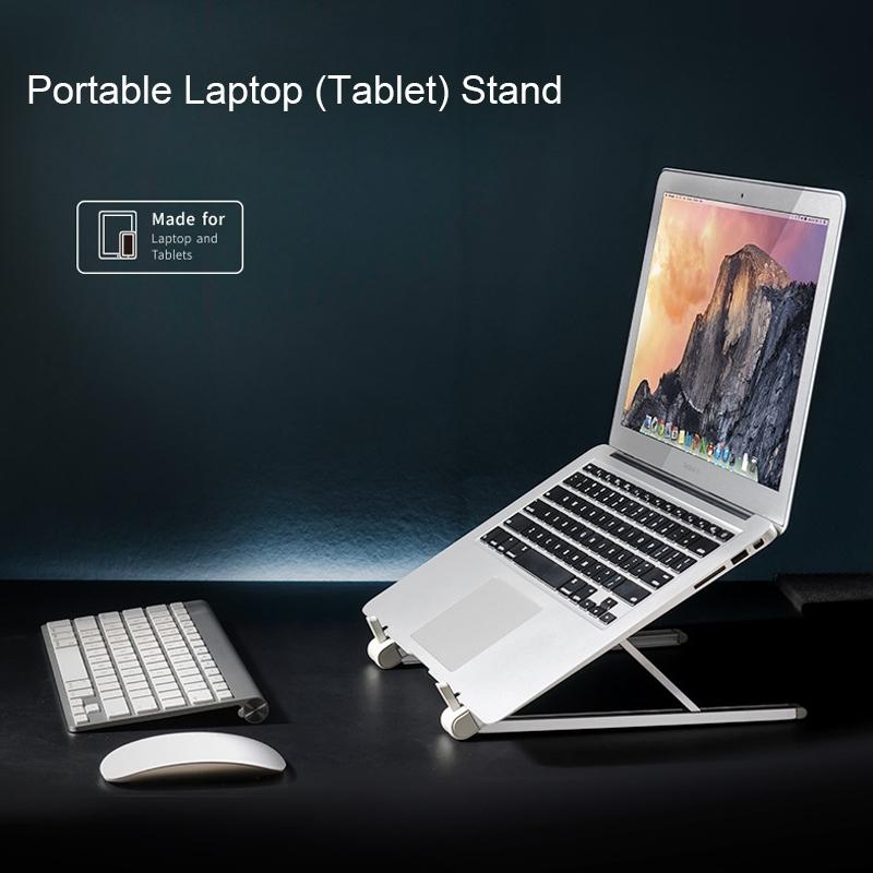 Foldable Aluminium Laptop Stand For Universal Compatibility And Ergonomic Use