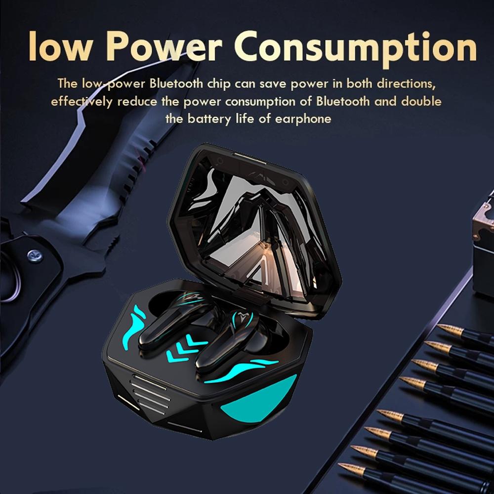Waterproof Wireless 9D Stereo Headphones With Led Charging Box For Portable Audio