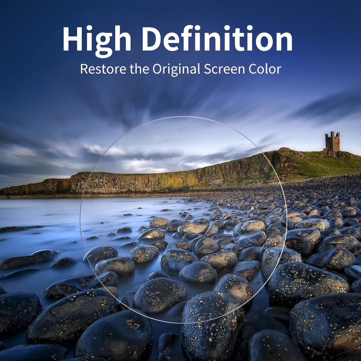 9H Tempered Glass Screen Film For Dji Action 2 Power Combo With 0.2 Millimetre Thickness