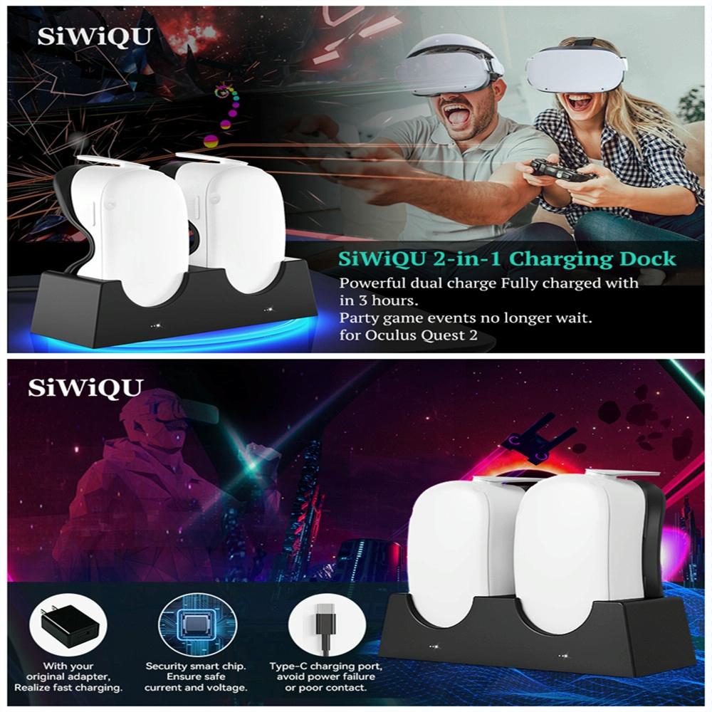 Oculus Quest 2 Dual Charging Stand For Efficient Vr Headset