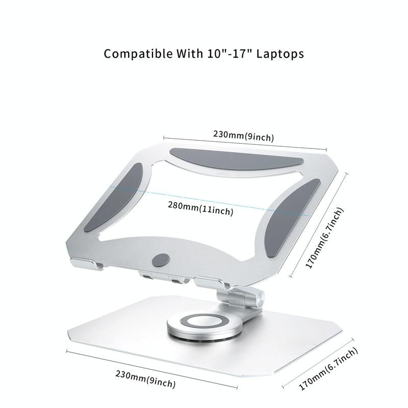 360 Degree Rotating Aluminium Laptop Stand For Heat Dissipation And Stability