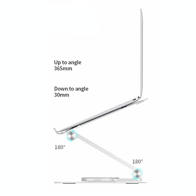 360 Degree Rotating Aluminium Laptop Stand For Heat Dissipation And Stability