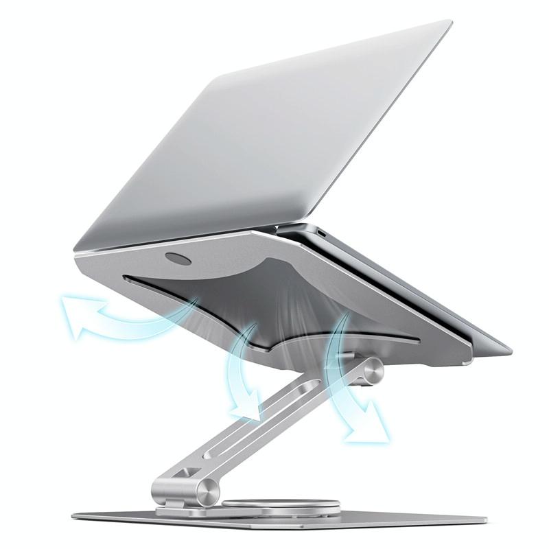 360 Degree Rotating Aluminium Laptop Stand For Heat Dissipation And Stability