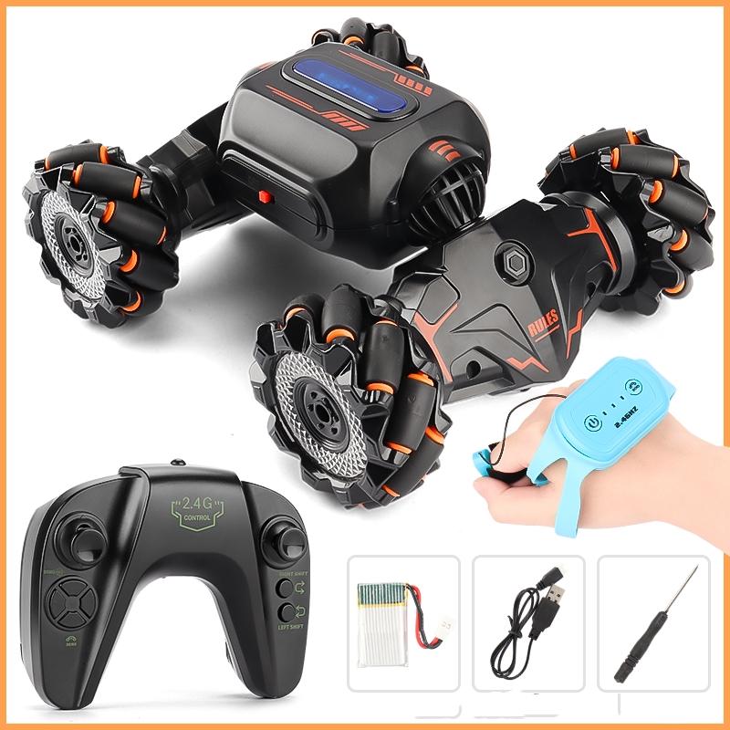 Twist Stunt Car With 2.4G Remote Control In Orange And Green