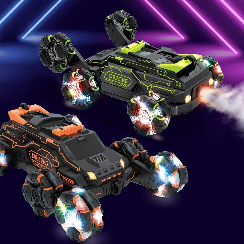 360 Degree Swing Arm Stunt Car With Remote Control And Six Wheel Drift Spray