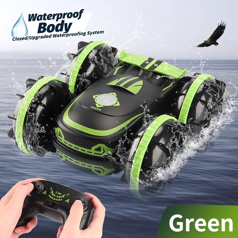 2.4G Remote Control Amphibious Vehicle In Green And Blue