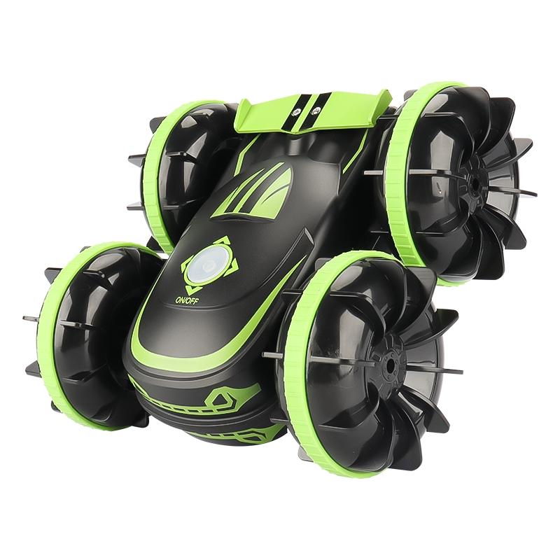 Amphibious Vehicle With Dual 2.4G Remote Control For Land And Water Use