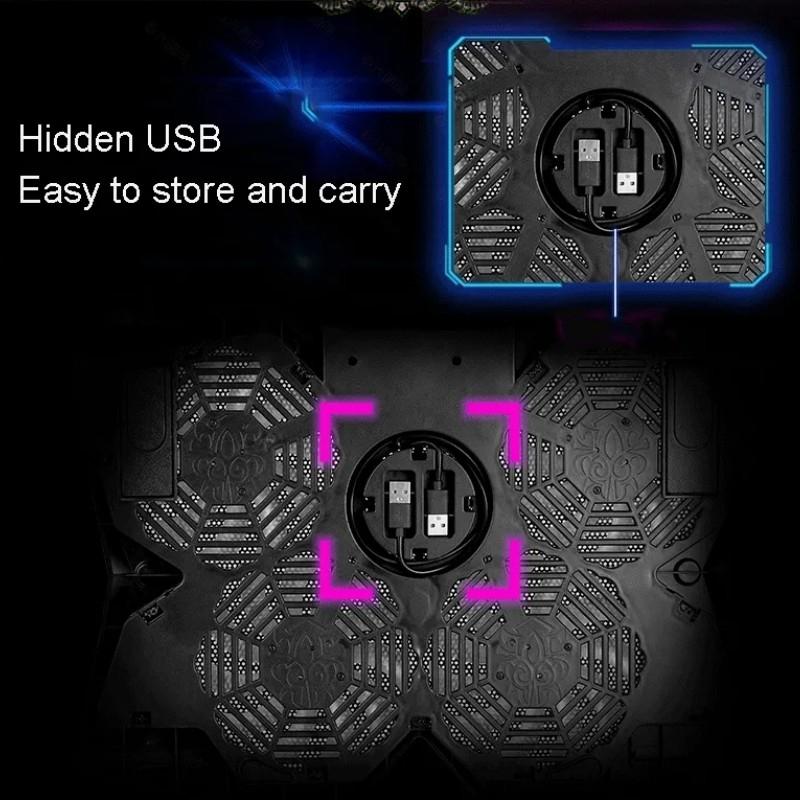 Gaming Laptop Stand With Four Cooling Fans For Enhanced Stability