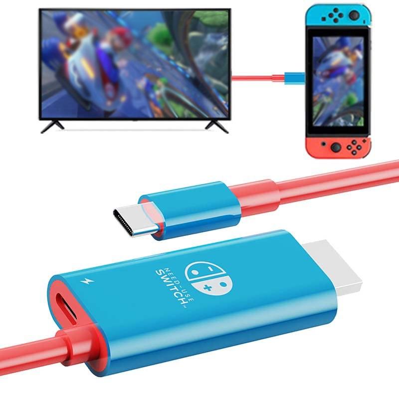6.6 Foot Type C To Hdmi Cable For 4K Television And Nintendo Switch