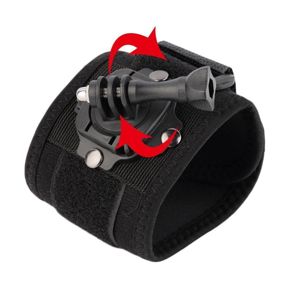 360 Degree Rotation Hand Camera Wrist Strap Mount For Action Photography