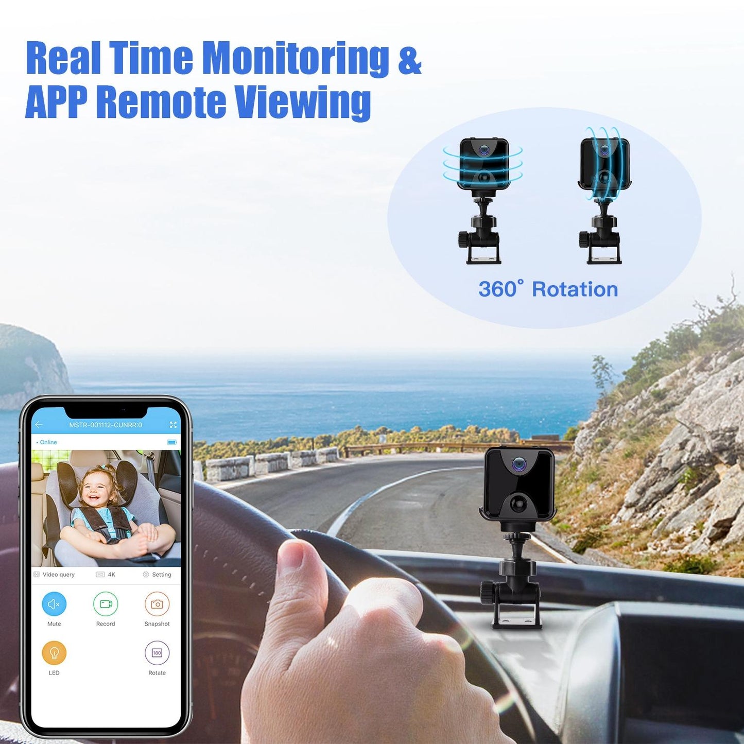 Wireless Wifi Security Camera For Home Surveillance With Night Vision And Remote Access