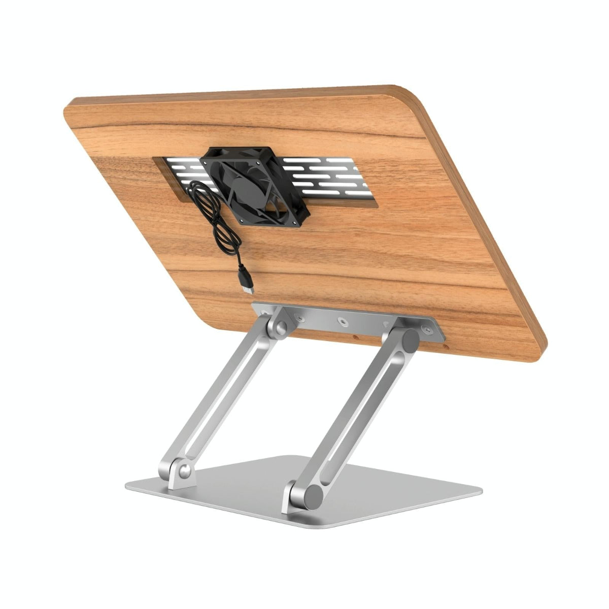 Folding Laptop Stand With Cooling Fan And Tablet Holder