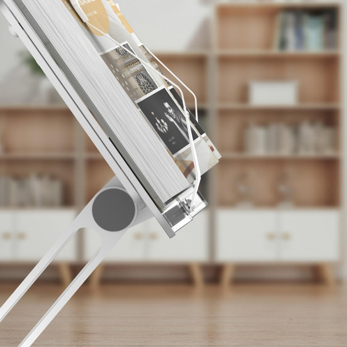 Folding Laptop Stand With Heat Dissipation And Book Clips