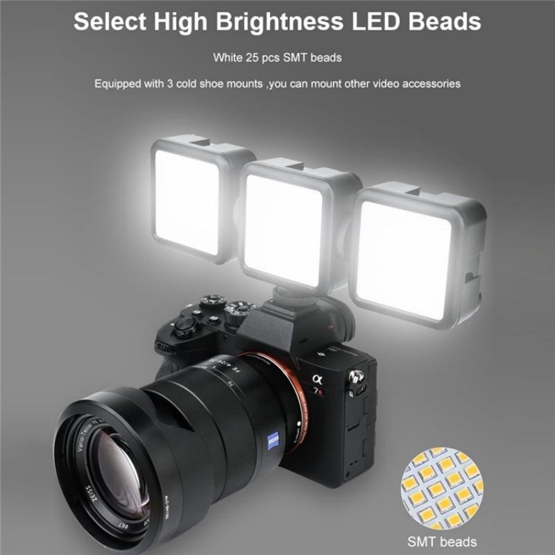 T49 Led Video Light 5600K Mini Fill Lamp For Photography And Streaming