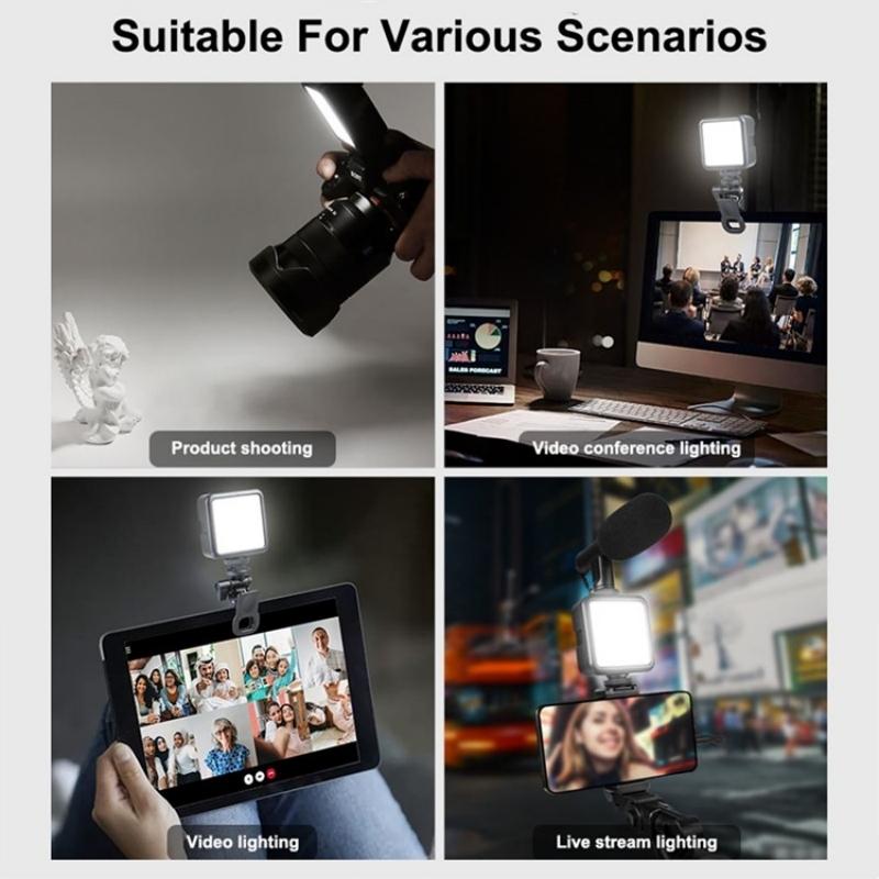 T49 Led Video Light 5600K Mini Fill Lamp For Photography And Streaming