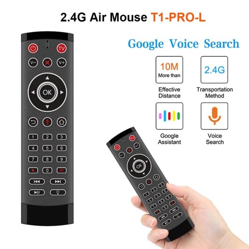 Smart Wireless Air Mouse With Ir Learning And Backlight Control Features