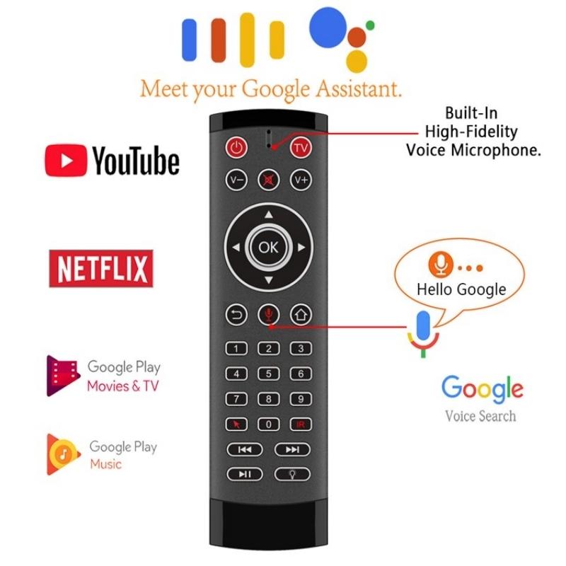 Smart Wireless Air Mouse With Ir Learning And Backlight Control Features