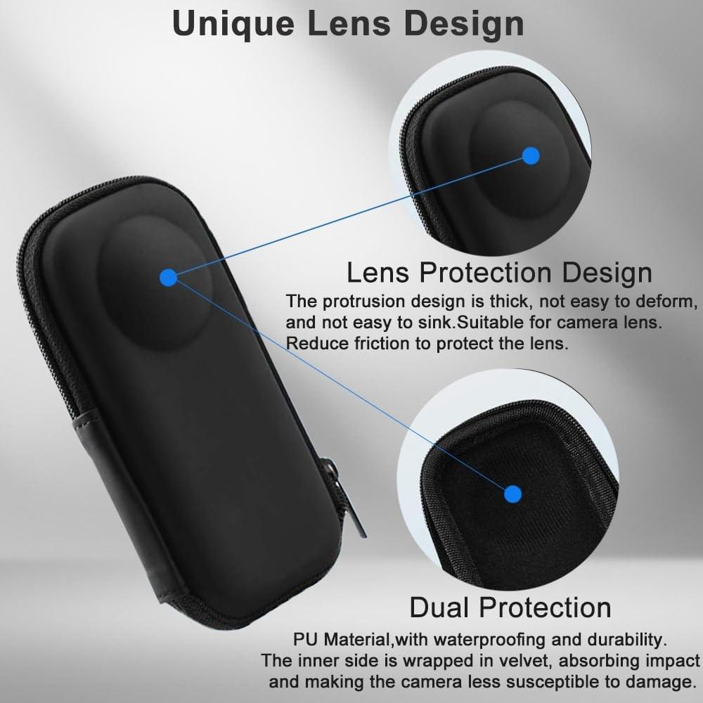 Protective Storage Bag For Insta360 Cameras With Robust Design And Compact Size