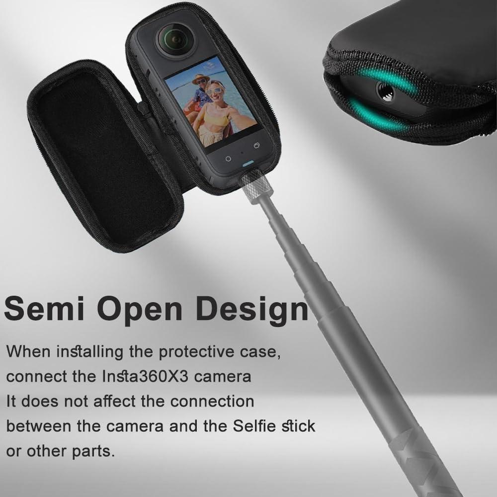 Protective Storage Bag For Insta360 Cameras With Robust Design And Compact Size