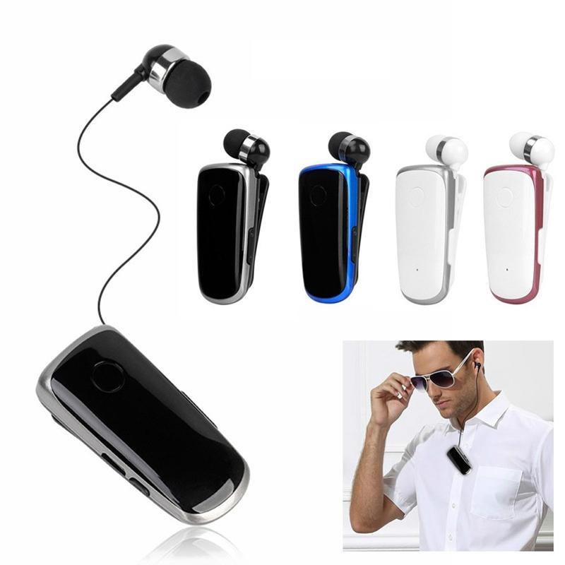 Wireless Bluetooth In Ear Earphone With Vibrating Alert And Clip For Portable Audio