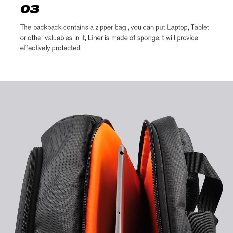 Waterproof Nylon Backpack For Dji Ronin Sc And Mavic 2 Drone Portable Travel Friendly