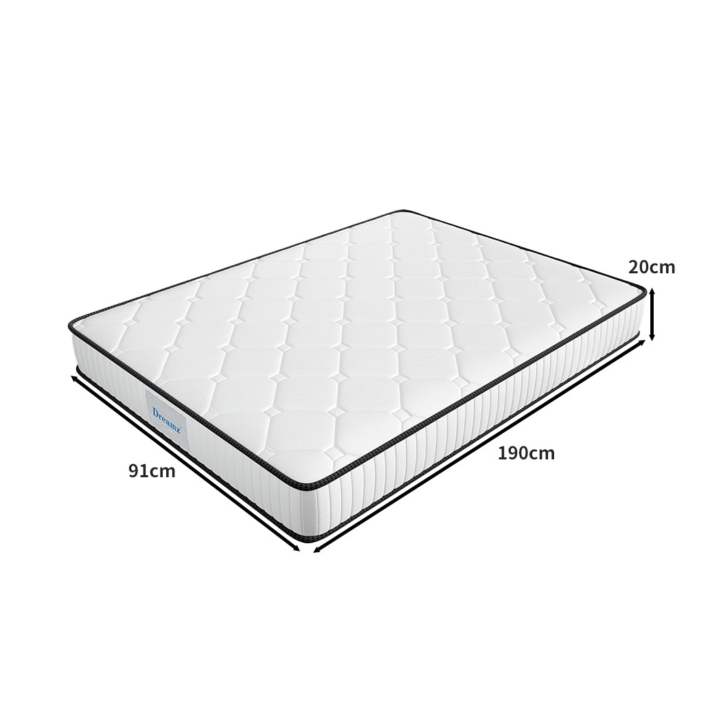 Dreamz Spring Mattress Bed Pocket Tight Double