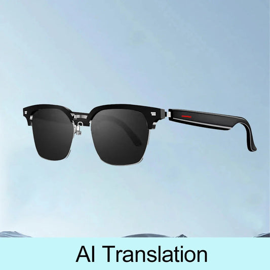 Smart Glasses Ai Translation 100+ Languages Real Time Bluetooth Music Sunglasses Men Women