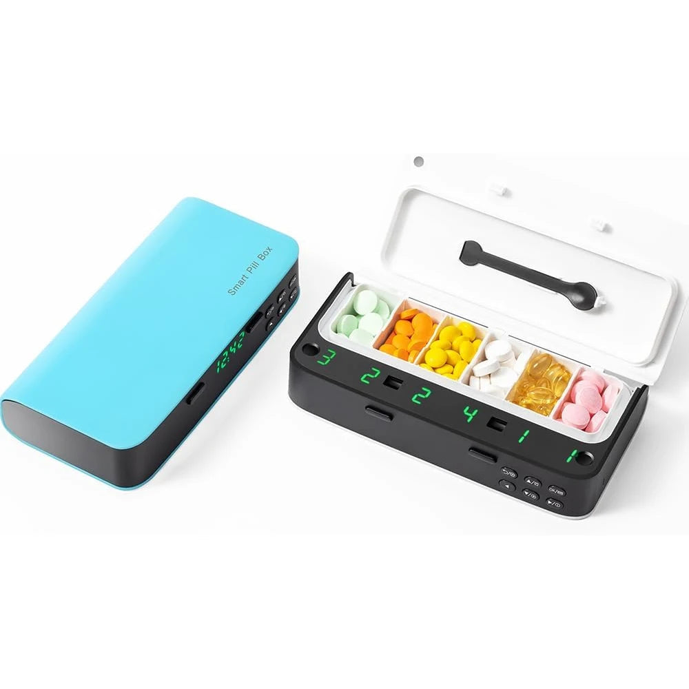 Pill Dispenser With Alarm Daily Medicine Organizer Up To 7 Alarms Day Smart Box Christmas Gift Reminder