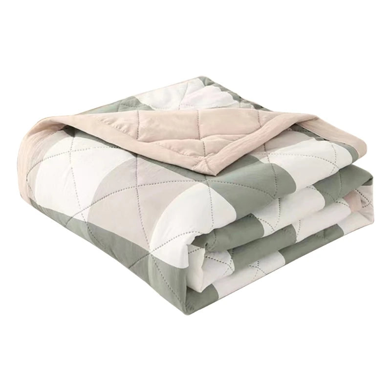 Cooling Quilt Breathable Cotton Sleep Aid Blankets For Home And Travel
