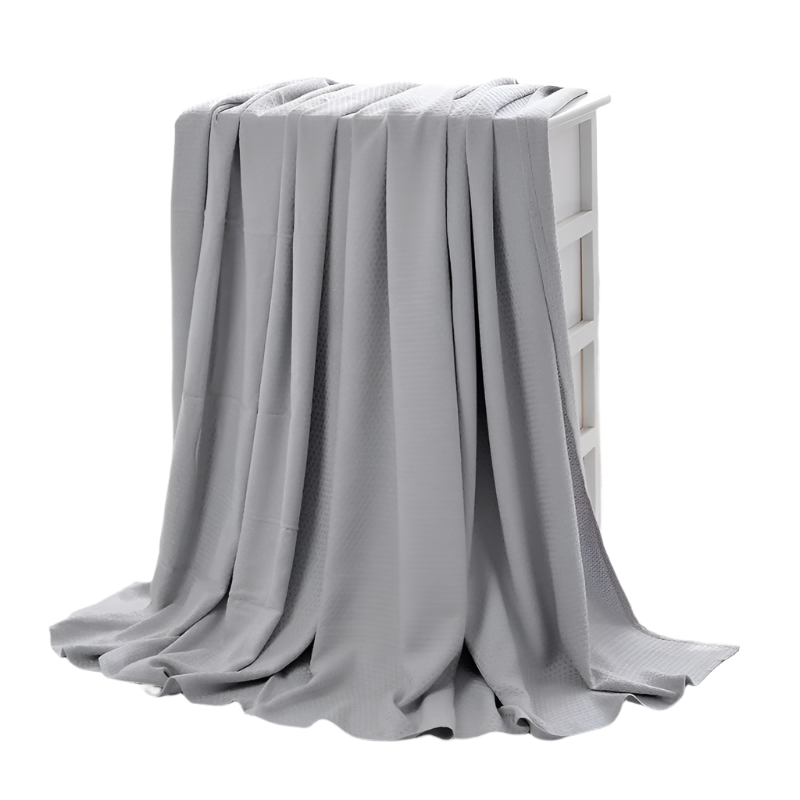 Summer Cooling Bamboo Fiber Blanket Thin Breathable Throw For Bed Sofa Travel

<