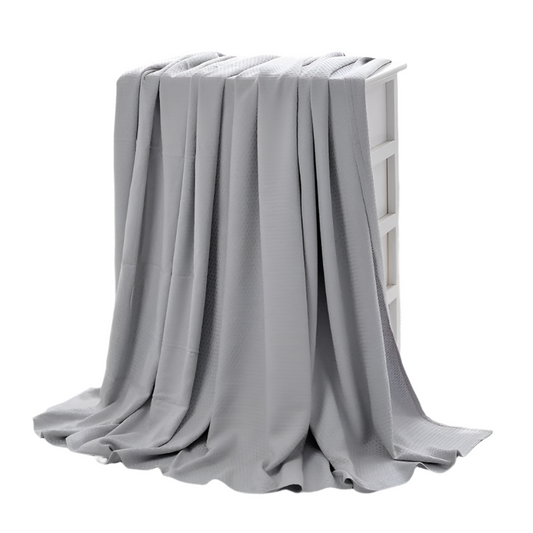 Summer Cooling Bamboo Fiber Blanket Thin Breathable Throw For Bed Sofa Travel

<
