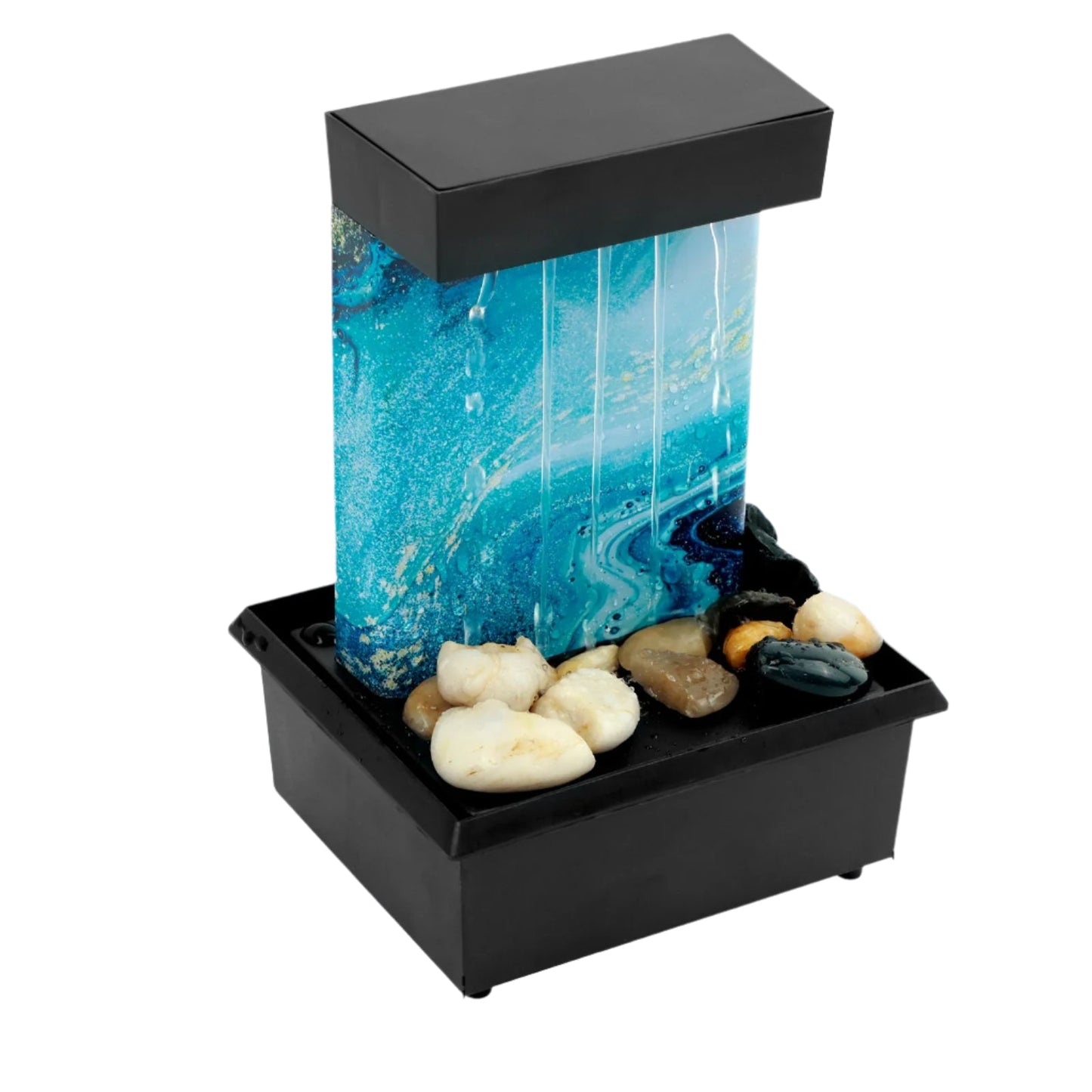 Tabletop Fountain Decor Water Landscape Ornament Attract Wealth Relax Zen Meditation
