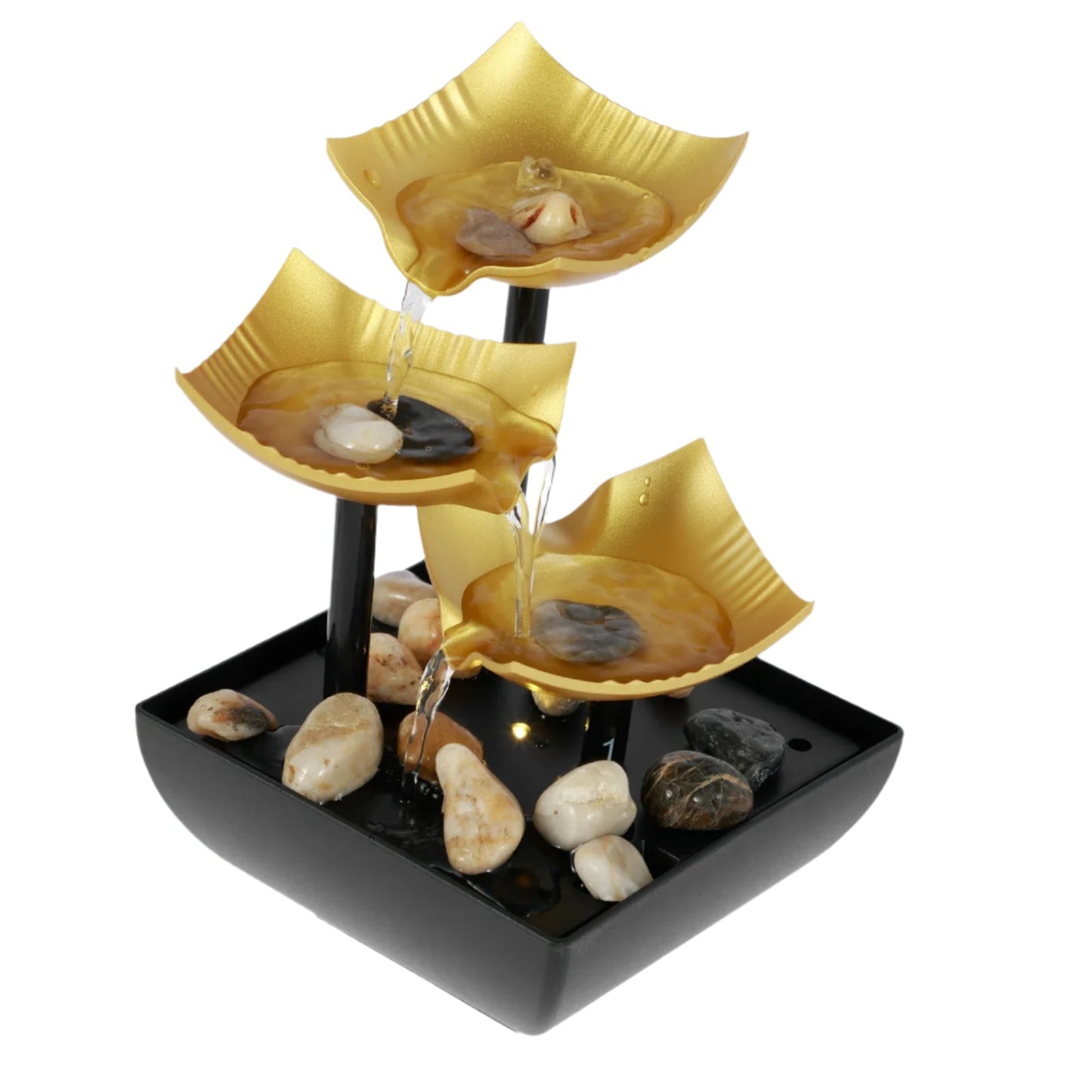 Tabletop Fountain Decor Water Landscape Ornament Attract Wealth Relax Zen Meditation