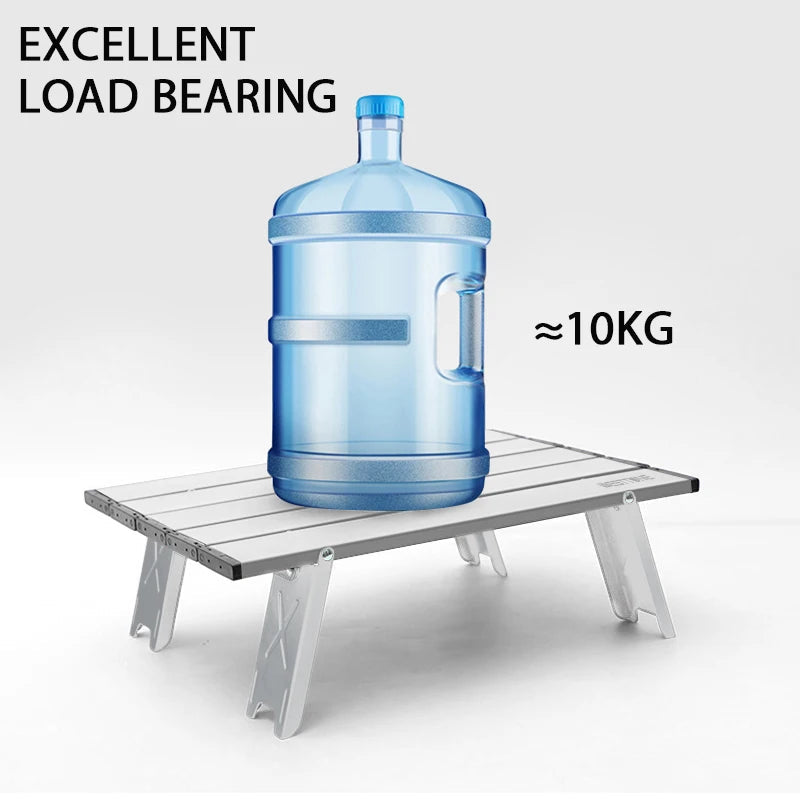 Westtune Mini Camping Table Ultralight Portable Aluminum Alloy Outdoor Roll Up Folding For Backpacking Picnic Bbq
