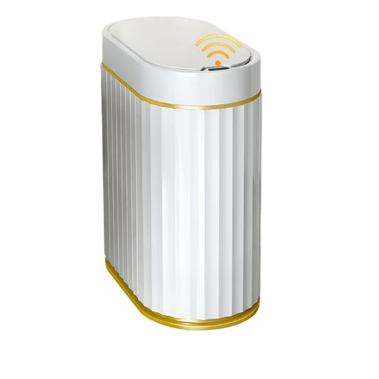 7/9L Automatic Sensor Trash Can Fashionable Roman Striped Bathroom Toilet Smart Kitchen Induction Garbage Bin Dustbin