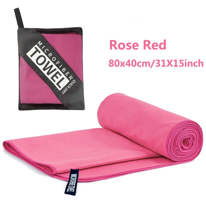 Quick Drying Microfiber Camping Towel Super Absorbent Gym/Swimming 40X80cm Lightweight Sports/Beach/ Travel Towels