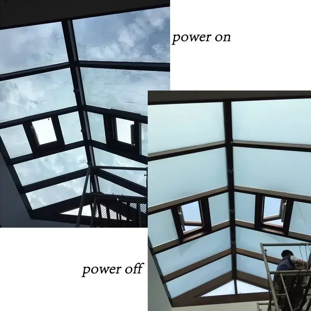 Smart Glass Film Privacy Self Adhesive Tint Customized Size Switchable Electronic Pdlc Sticky