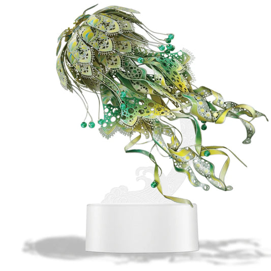 Piececool Model Building Kits Colourful Jellyfish Puzzle 3D Metal Diy Toys Jigsaw For Adult Brain Teaser Teens Gifts